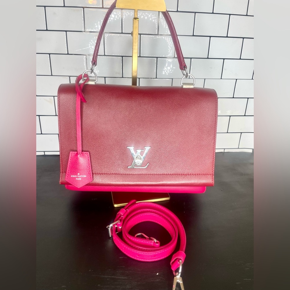 Authentic with COA - LOUIS VUITTON Lockme II Calfskin Leather Crossbody Bag